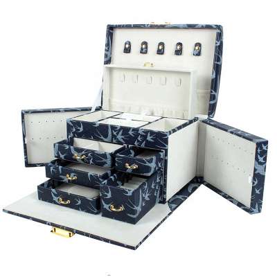 Antique fashionable high quality ready to ship jewelry storage box with lock